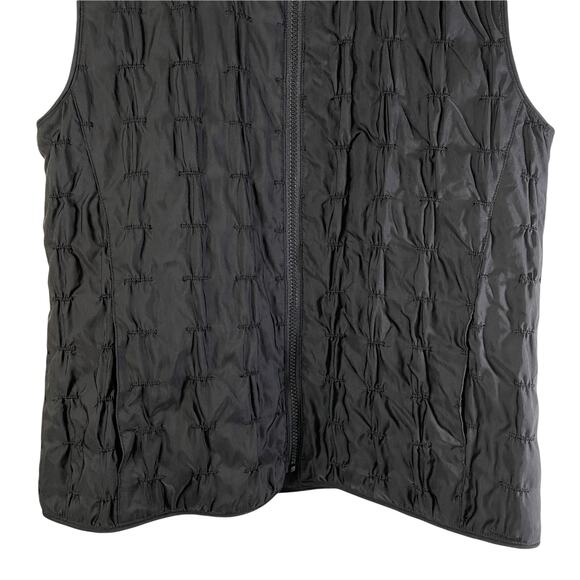 Mycra Pac One Women's Reversible Full Zip Vest Pockets Black Sz 0 Puffer USA - Picture 6 of 10